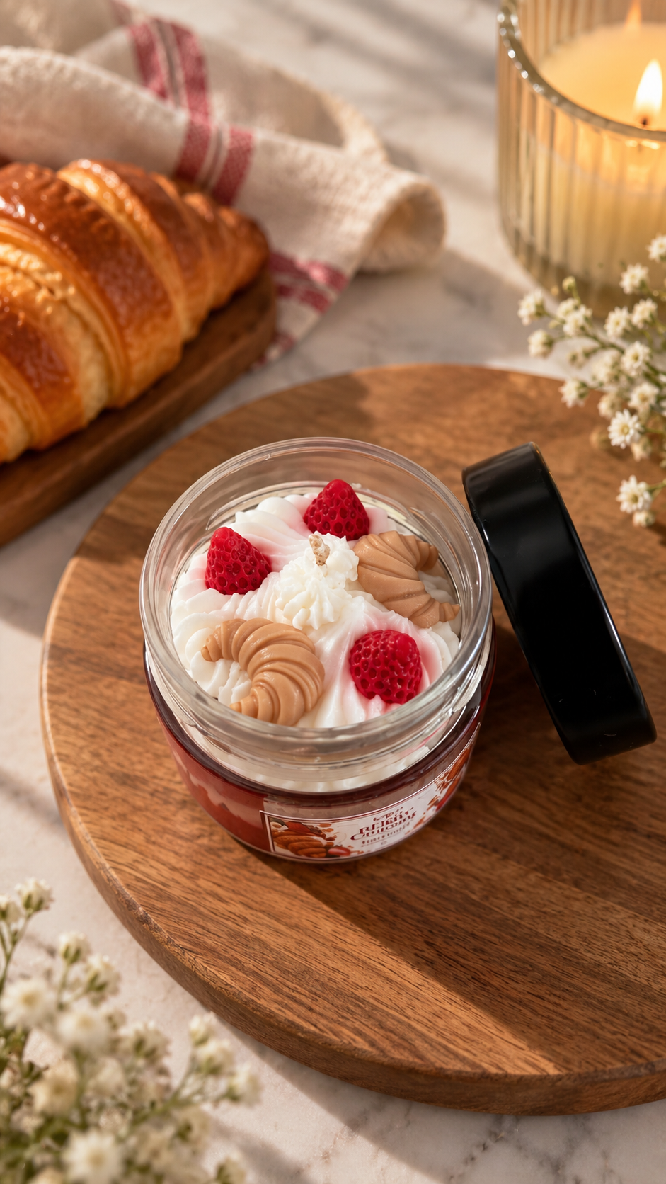Berry Croissant candle