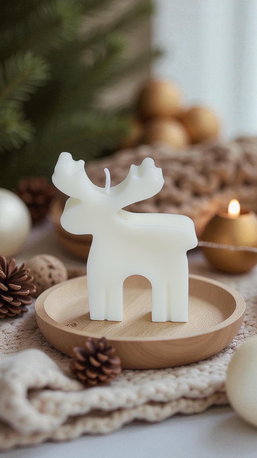 Mini Reindeer candle