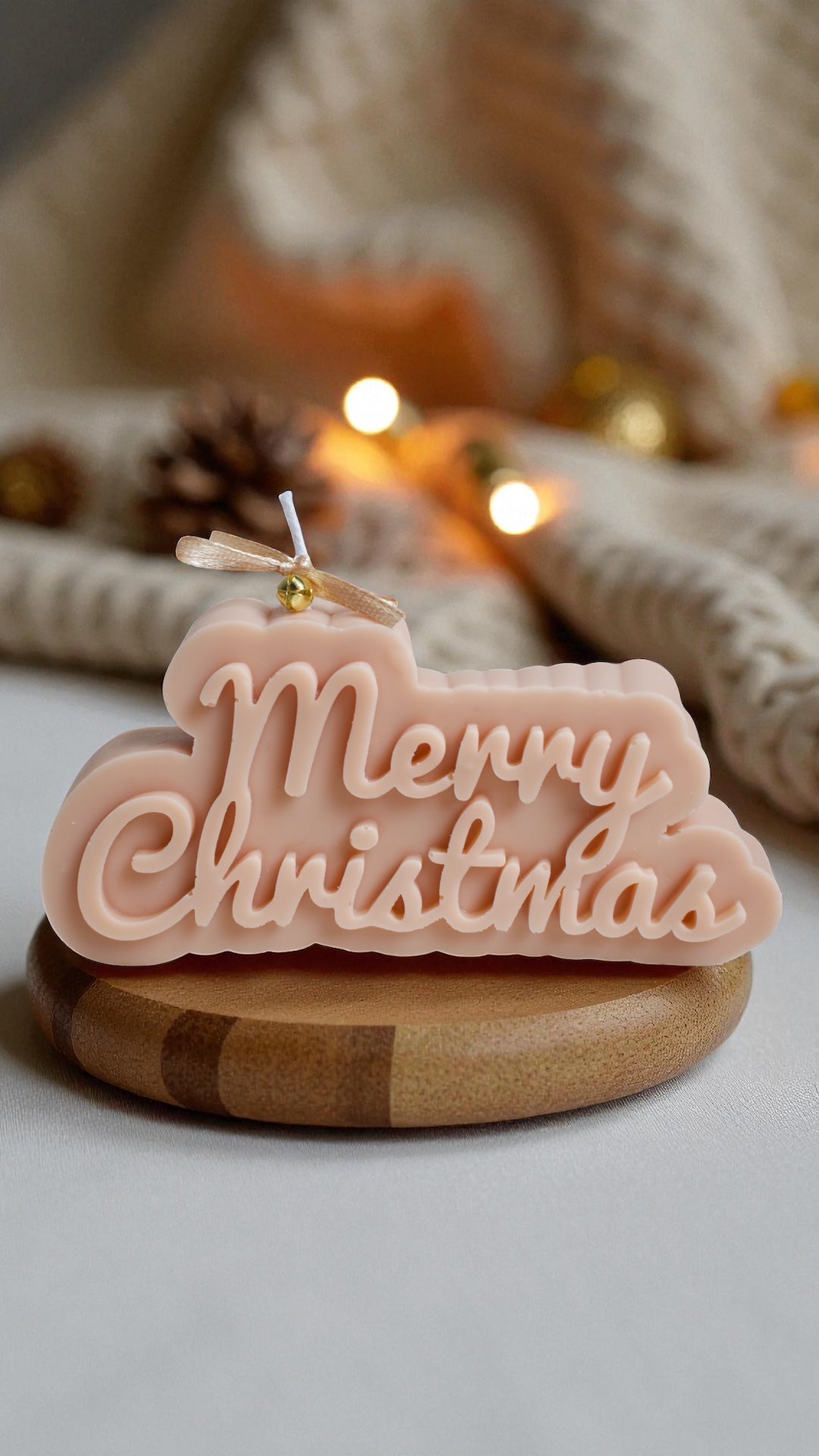 Merry Christmas candle