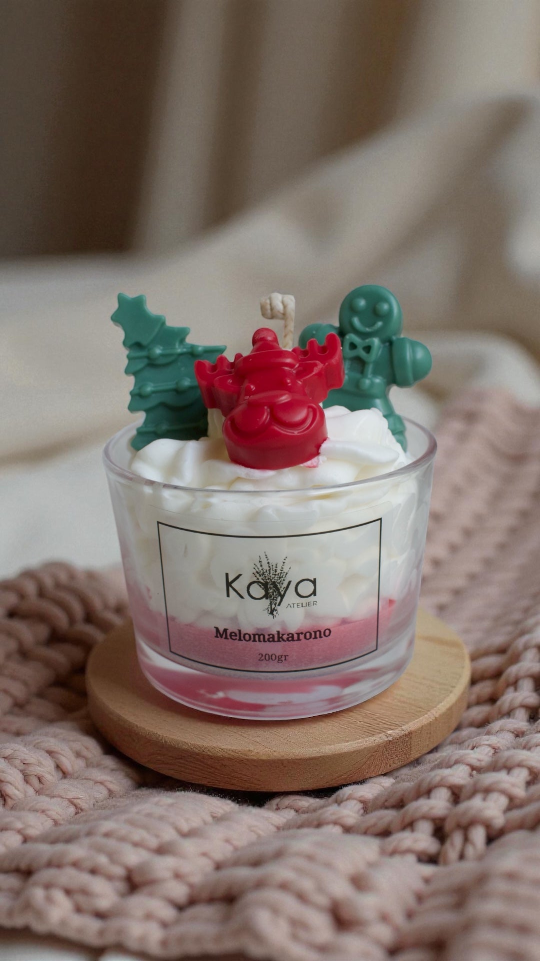 Christmas spirit candle