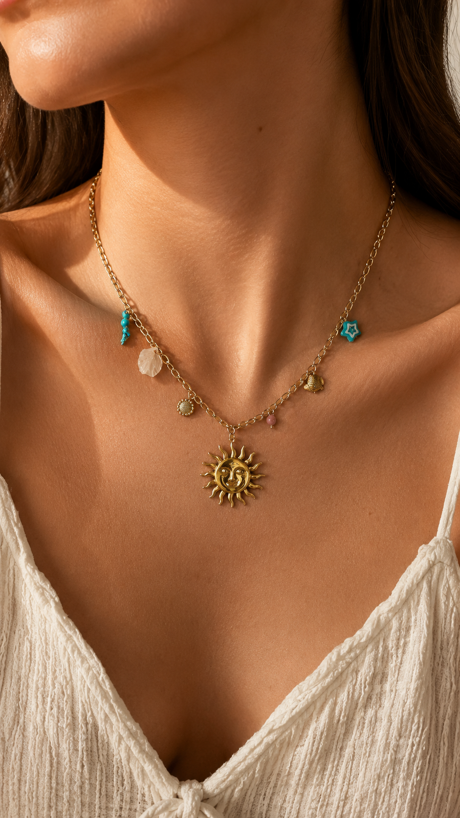Helios Charm Necklace