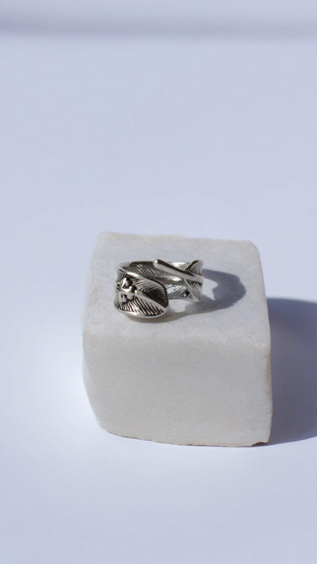 Feather Silver Ring