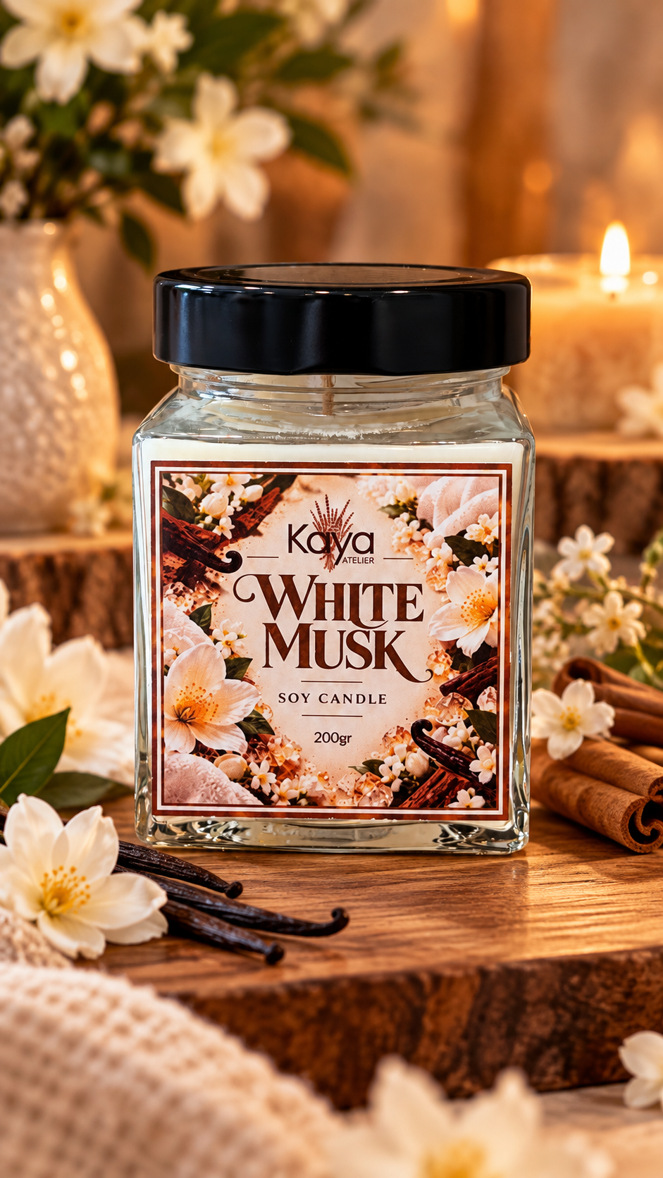 White Musk candle
