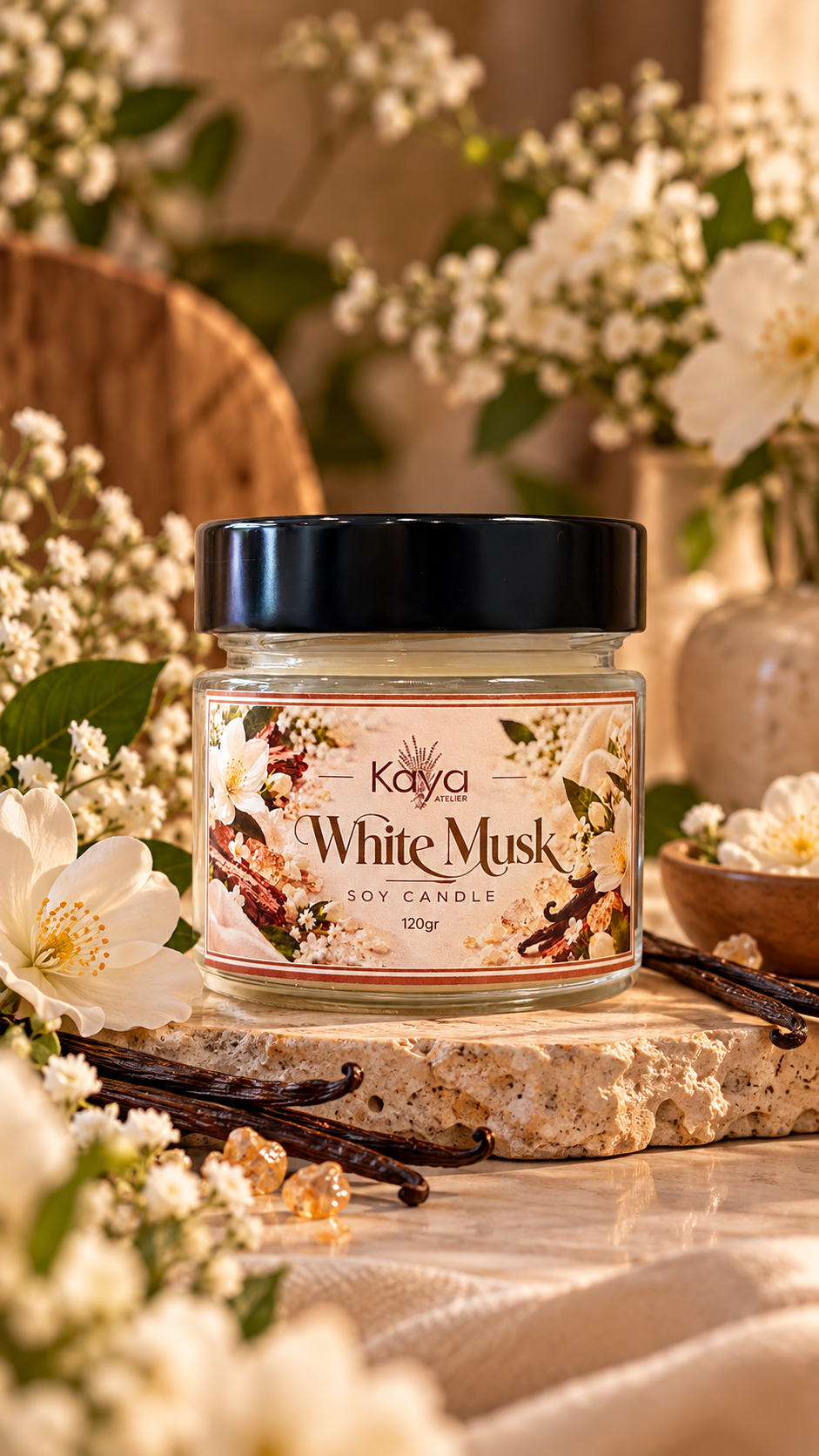 White Musk candle