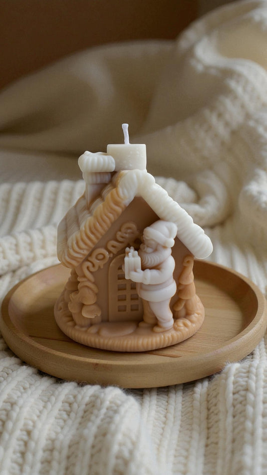 The little house of Santa candle