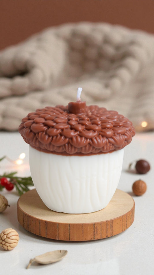 Acorn candle