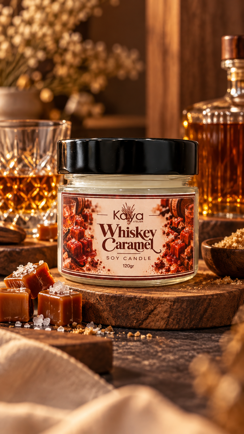 Whiskey Caramel candle
