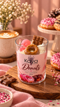 Donuts candle