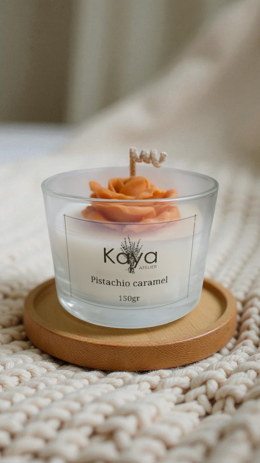 Caramel frost candle