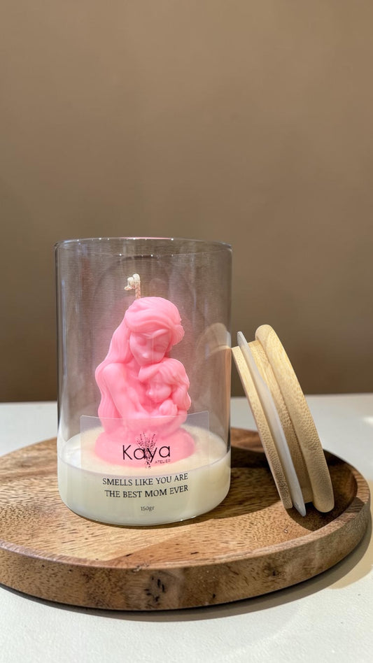 “Made for Mom” candle