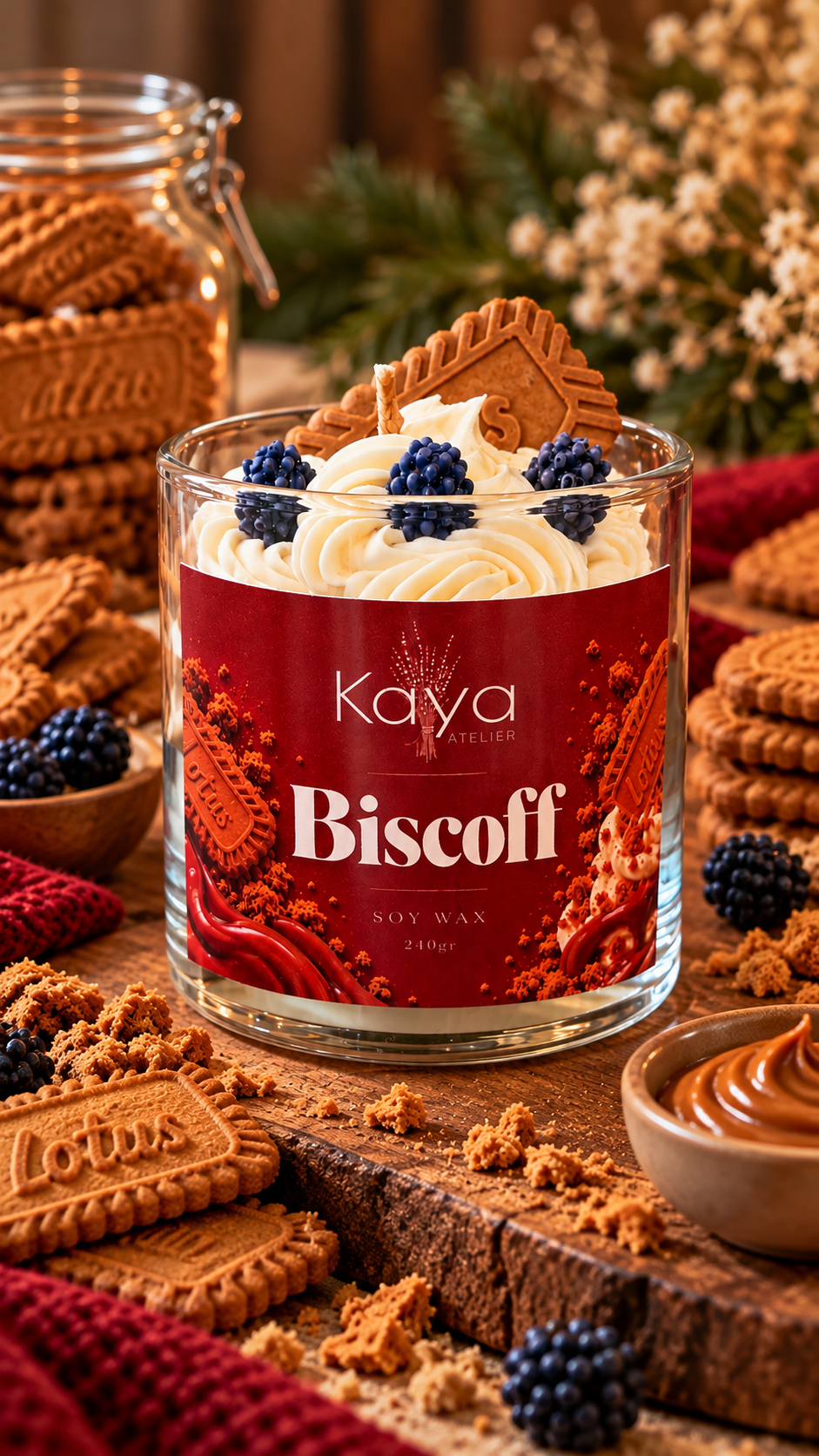 Biscoff candle