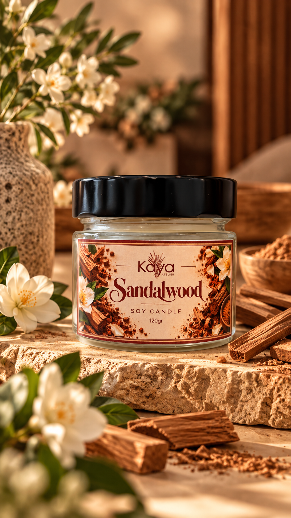 Sandalwood candle