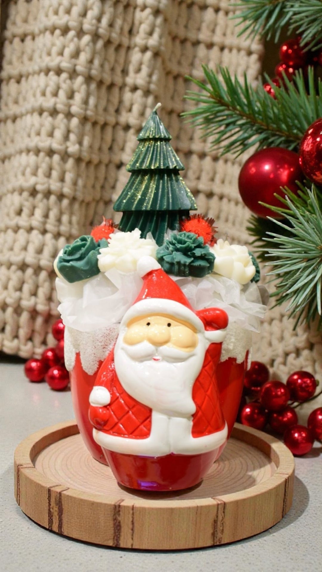 Frosted Santa Bouquet