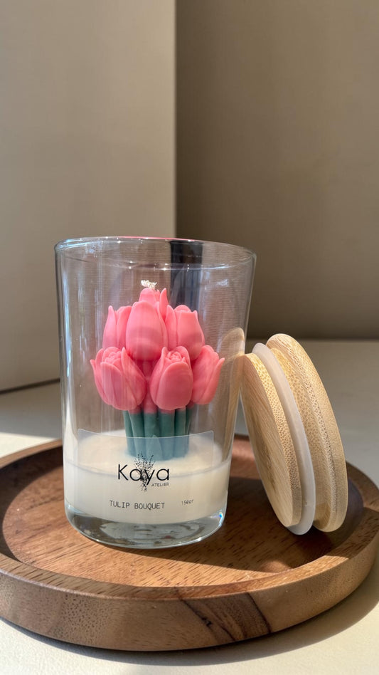 Tulip Bouquet candle