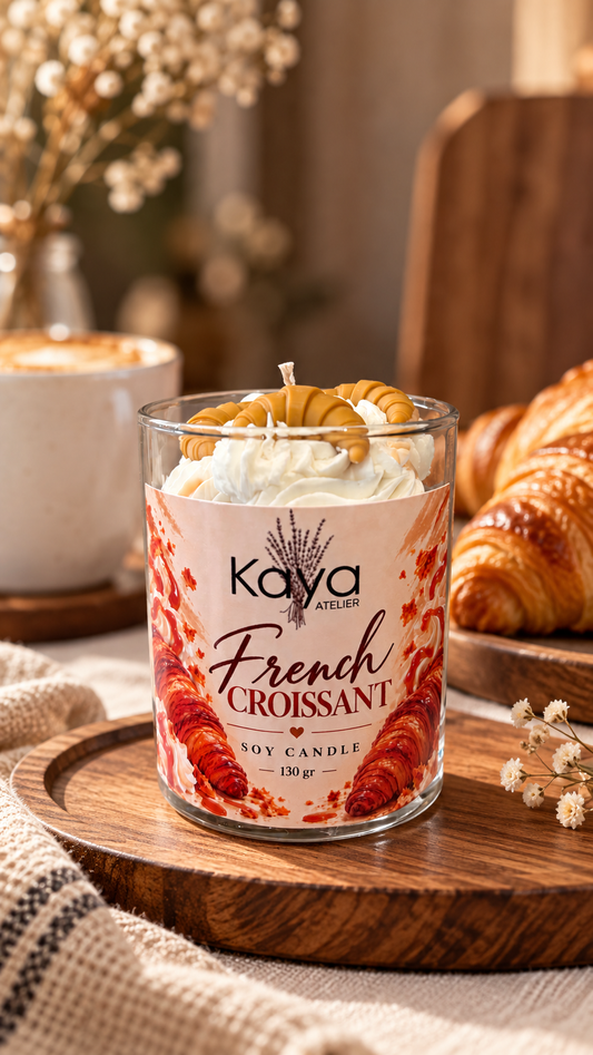 French croissant candle