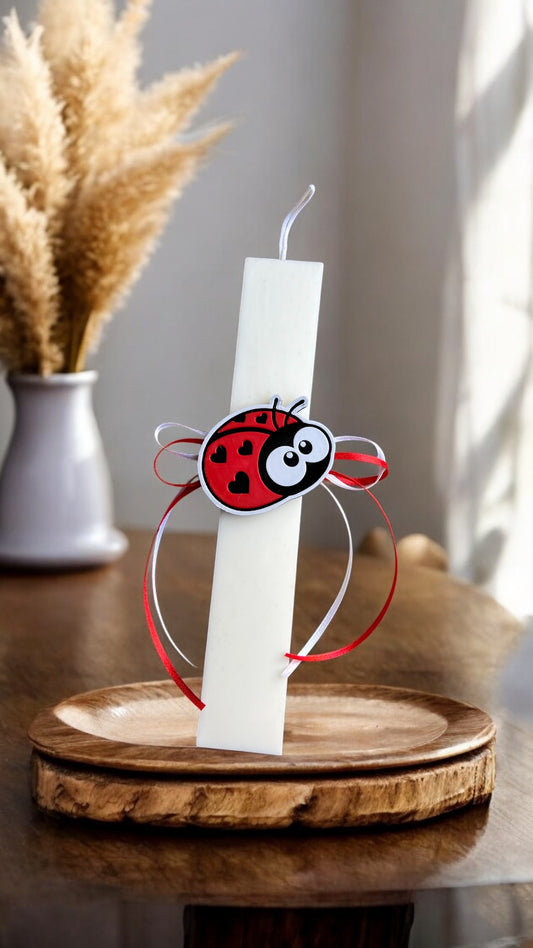 Easter candle Ladybug